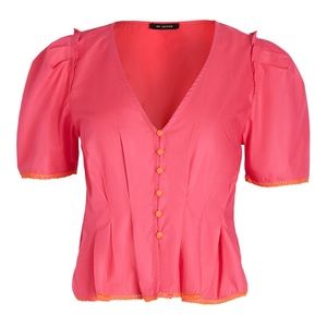 Poplin Button Down Top